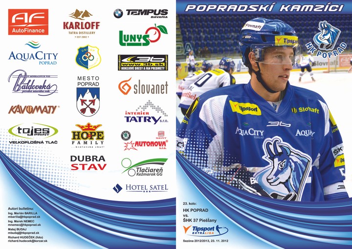 Bulletin Popradskí kamzíci - ŠHK Piešťany